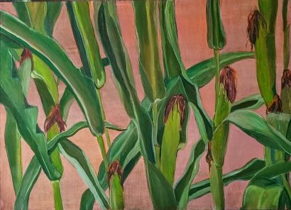 Corn - a Paint Artowrk by Ewa Witkowska